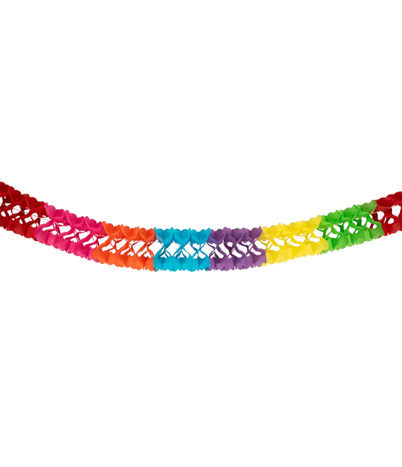 Bunte Girlande Papier 6m