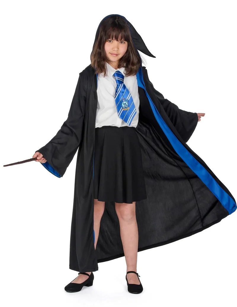 Magischer Ravenclaw-Umhang Harry Potter™ Erwachsenen-Kostüm schwarz