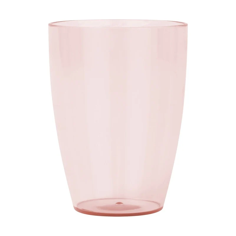 Rosa Becher Plastik 400ml 2Stk