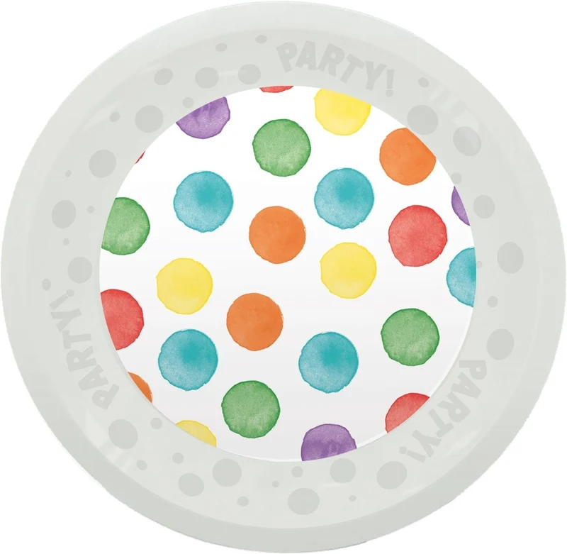 Bunte Dots Teller 21cm 4Stück