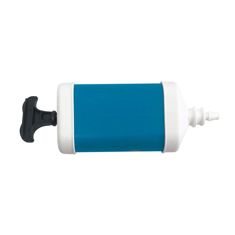 Blaue Ballonpumpe Plastik