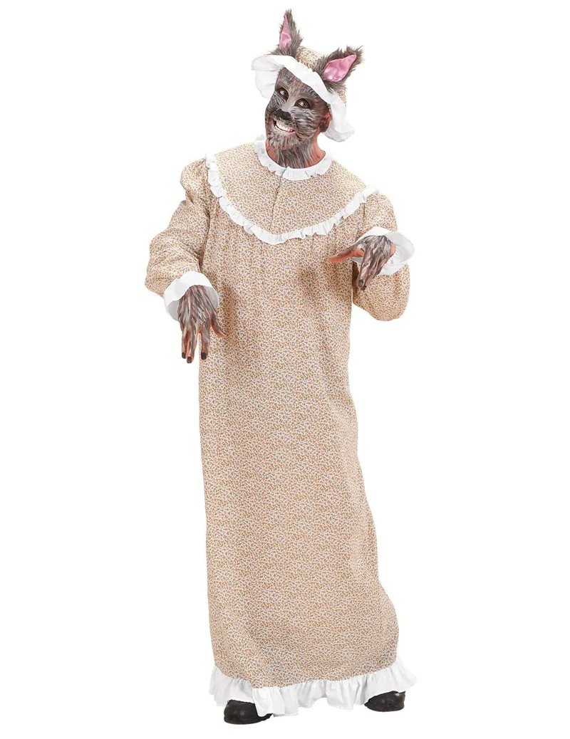 Wolfsmutter Kostüm für Erwachsene beige