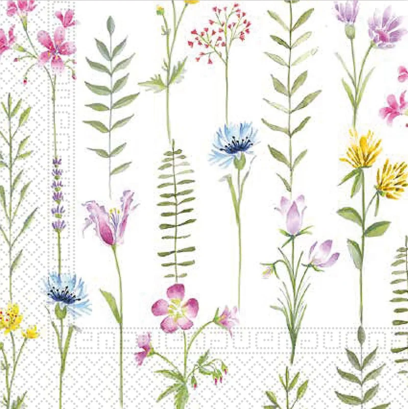 Florale Servietten Botanisch 33cm 20Stück