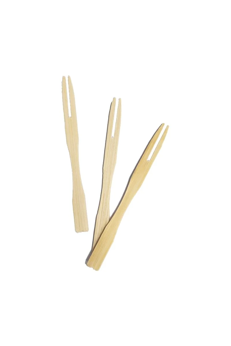 Braune Gabeln Mini Holz 24Stk