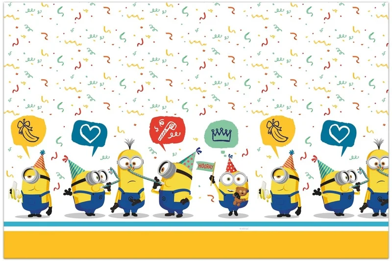 Minions Tischtuch Plastik 1,8m