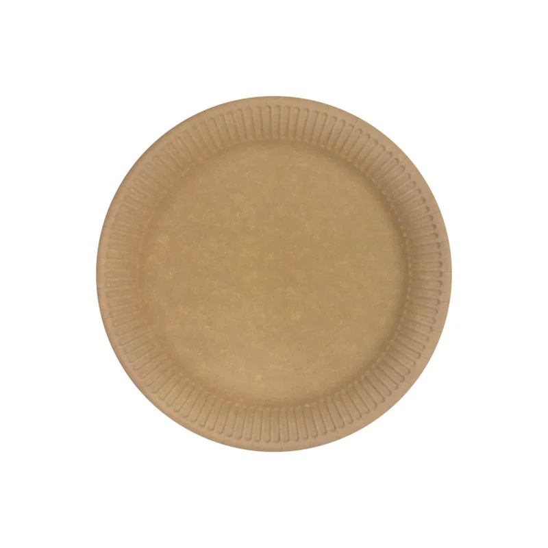Braune Teller Kraftpapier 20cm 10Stk