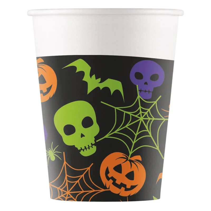 Halloween Becher Papier 200ml 8Stück