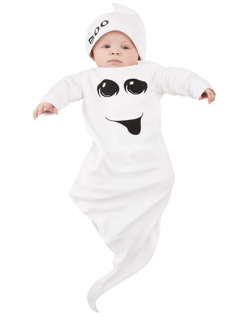 Babykostüm kleiner Geist Kinderkostüm weiß