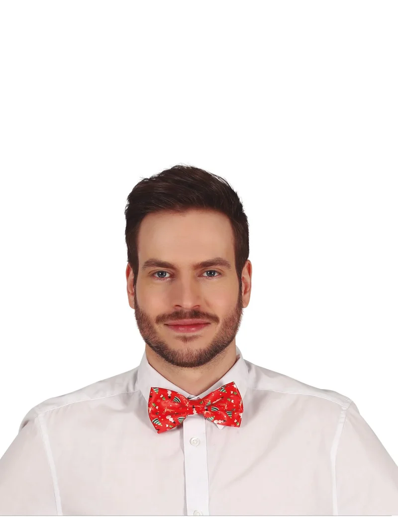 Rote Weihnachtsfliege für Erwachsene