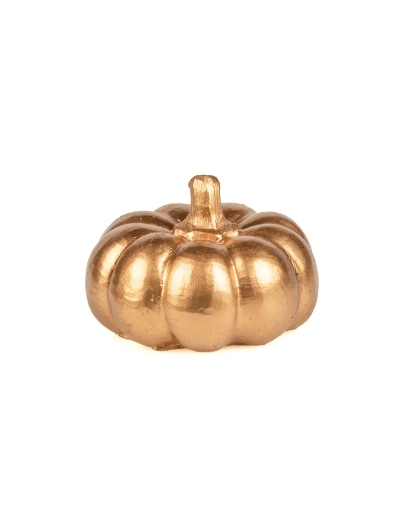 Partydeko Kürbisdeko Halloween goldfarben 6,5 cm