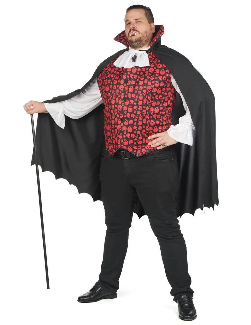 Vampir-Kostüm für Herren Erwachsene Übergröße Oversize