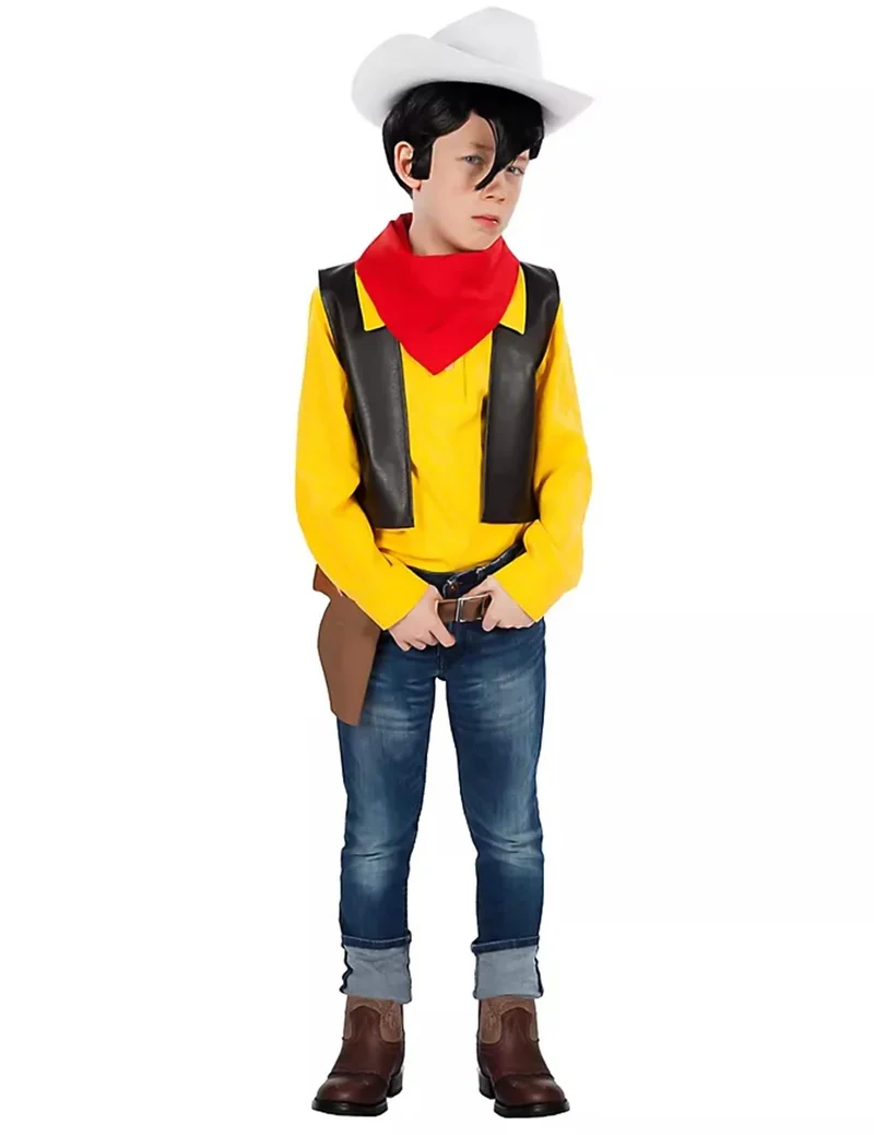 Lucky Luke™-Kinderkostüm 3-teilig gelb-braun