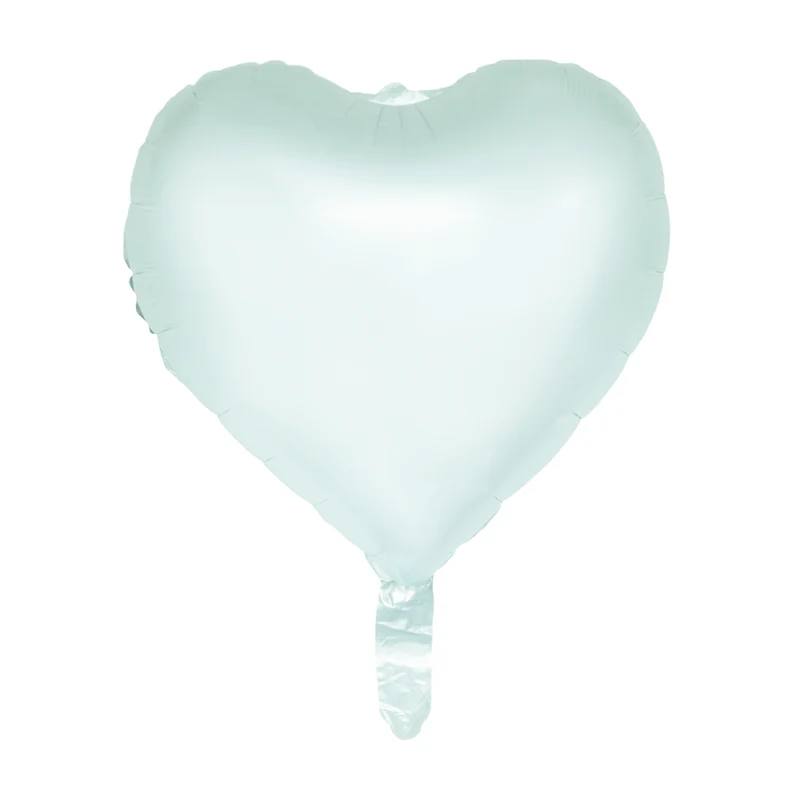 Valentinstag Heliumballon Grün Pastell Leer 45cm