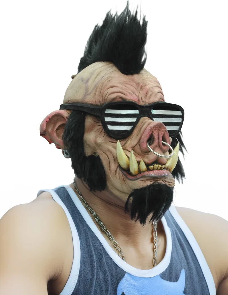 Punkige Wildschwein-Maske für Erwachsene