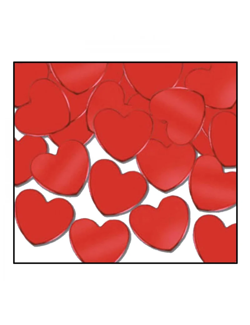 Herz-Konfetti für Muttertag oder Valentinstag Tischdekoration rot 28 g