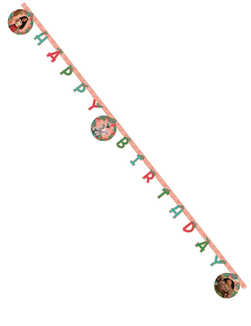Vaiana 2™ Happy Birthday-Girlande