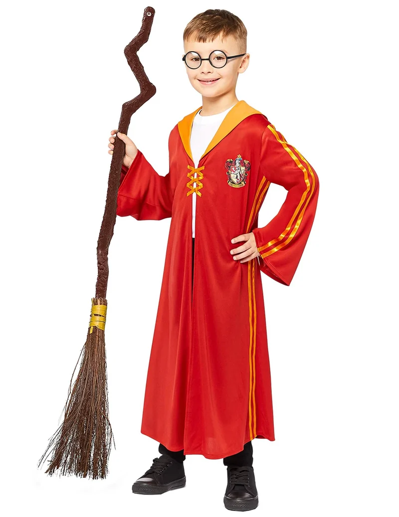 Harry Potter™ Quidditch Umhang für Kinder rot gold