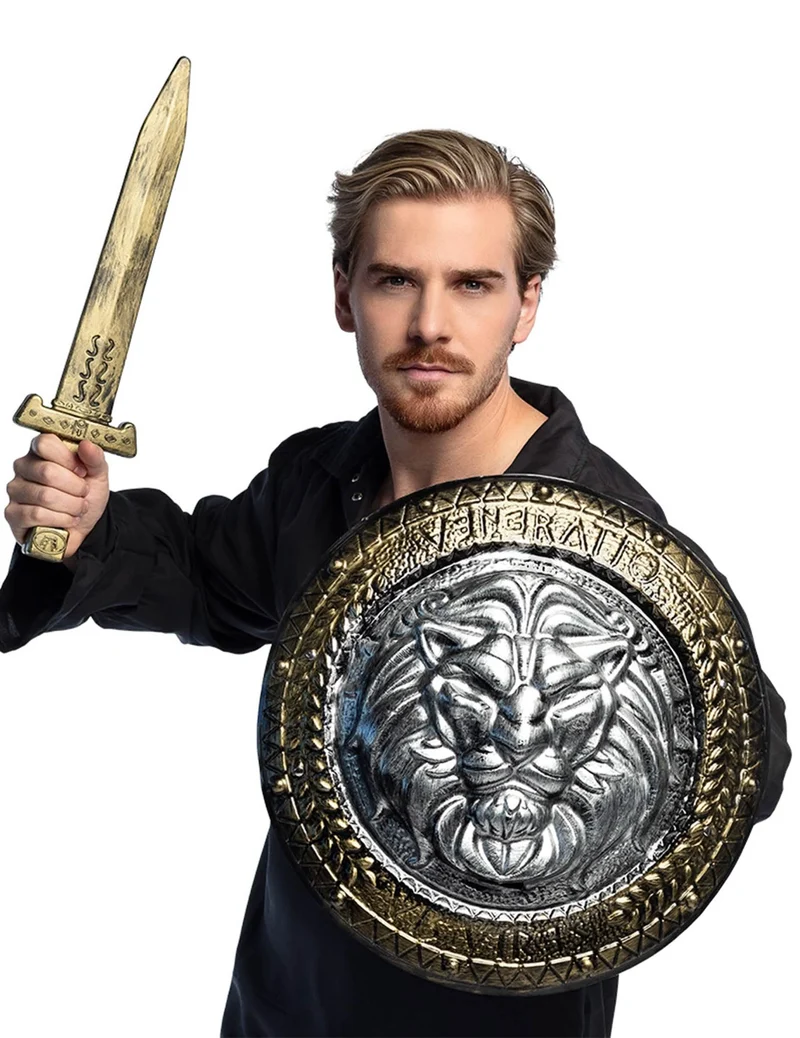 Schutzschild und Schwert für Gladiator