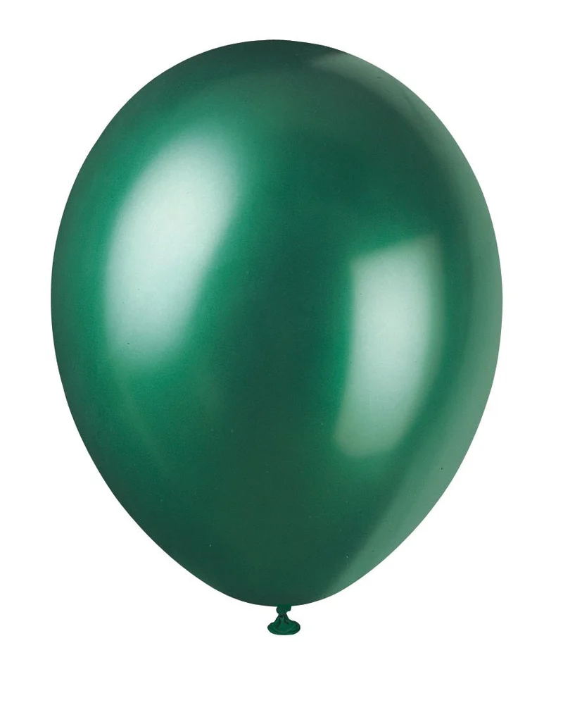 Dunkelgrüne Ballons Glanz 30cm 10Stk
