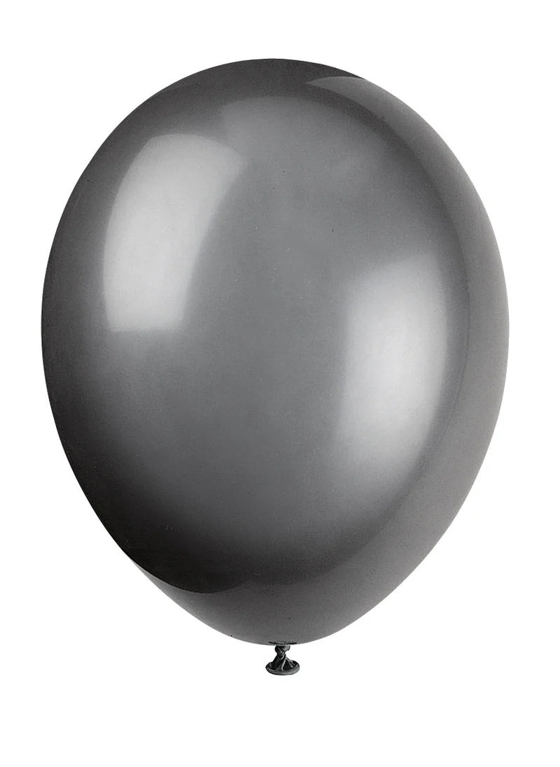 Schwarze Ballons Glanz 30cm 10Stk