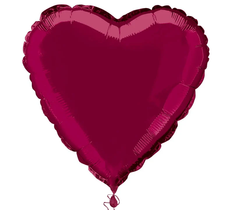 Herz Helium Ballon Rot Leer 45cm