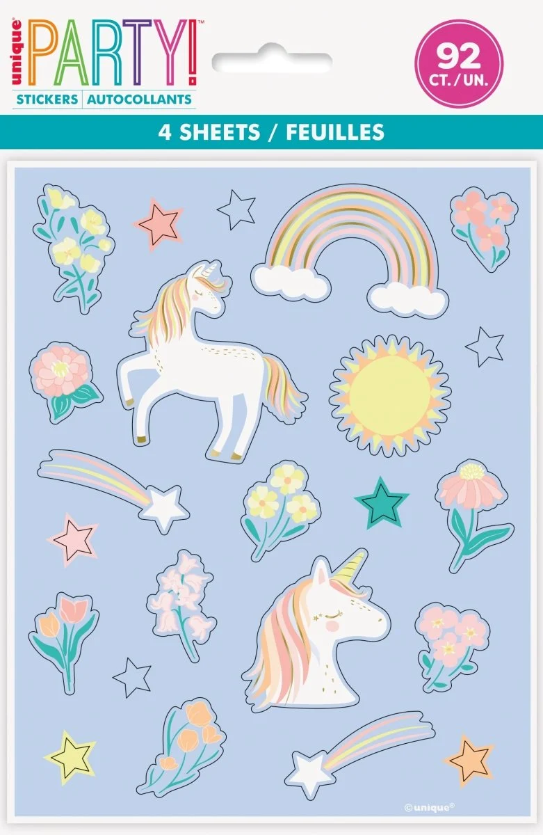 Einhorn Aufkleber 4 Stk