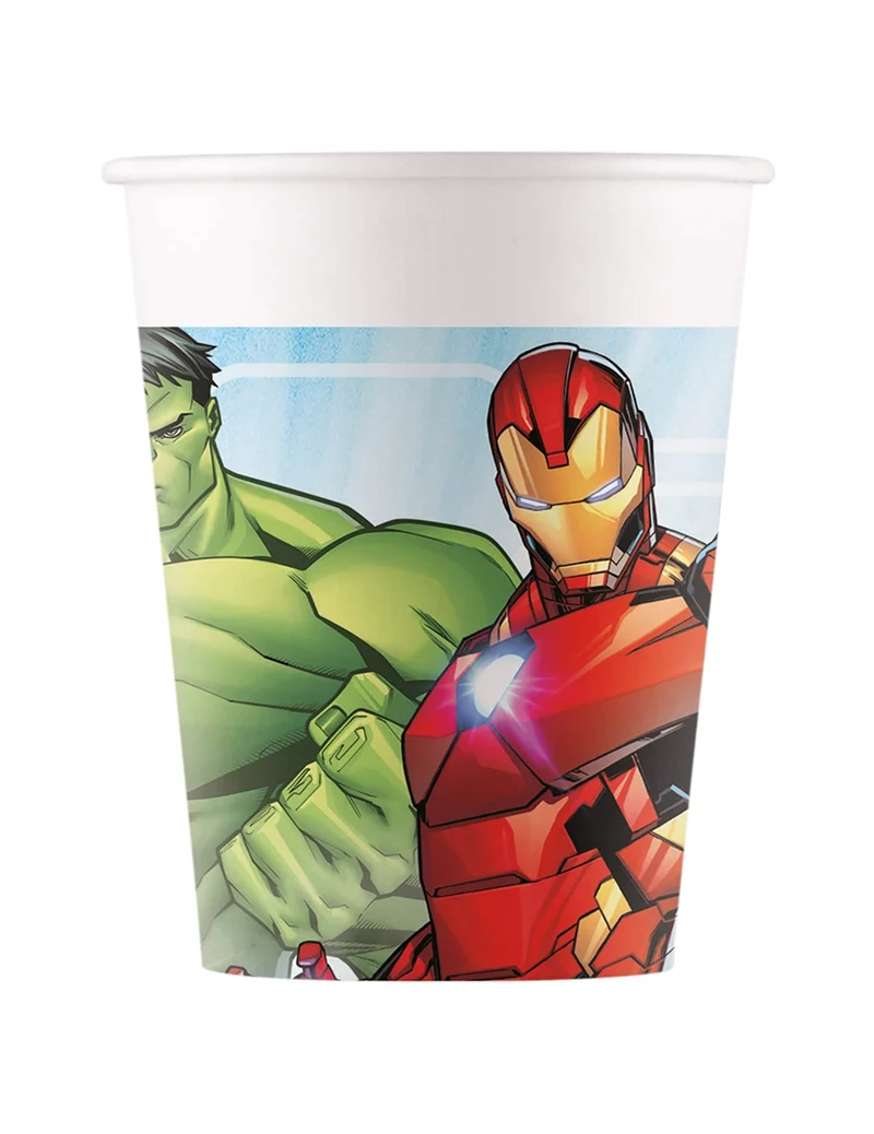 Mächtige Avengers Mighty™ Pappbecher 8 Stück bunt 200 ml