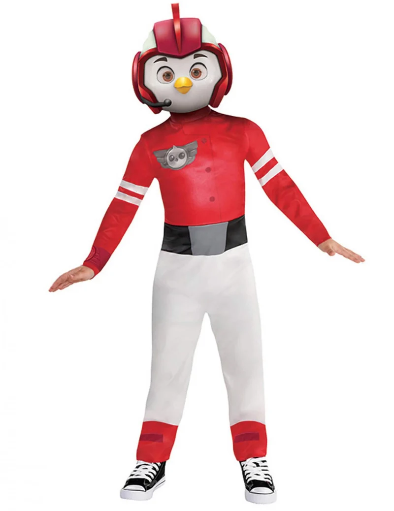 Top Wing™ Rod Kostüm für Kinder rot-weiss-grau