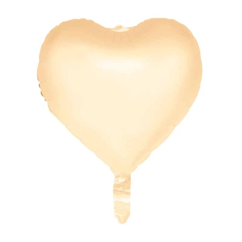 Valentinstag Heliumballon Gelb Pastell Leer 45cm