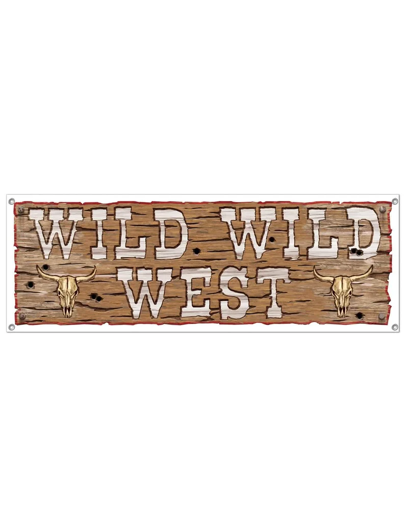 Brauner Wild Wild West-Banner