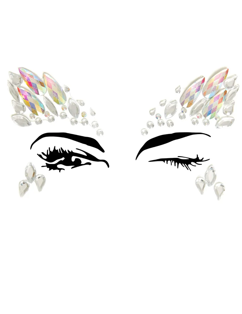 Gesichts-Schmuck Strass für Erwachsene