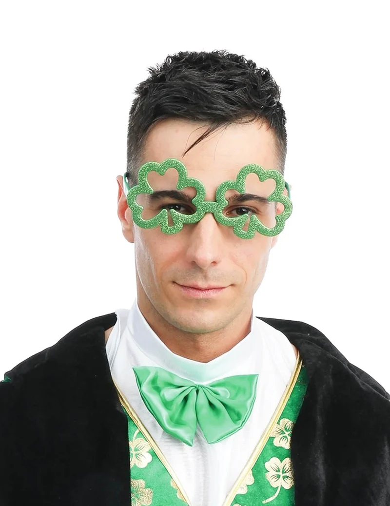 St. Patrick's Day Kleeblatt Brille für Erwachsene