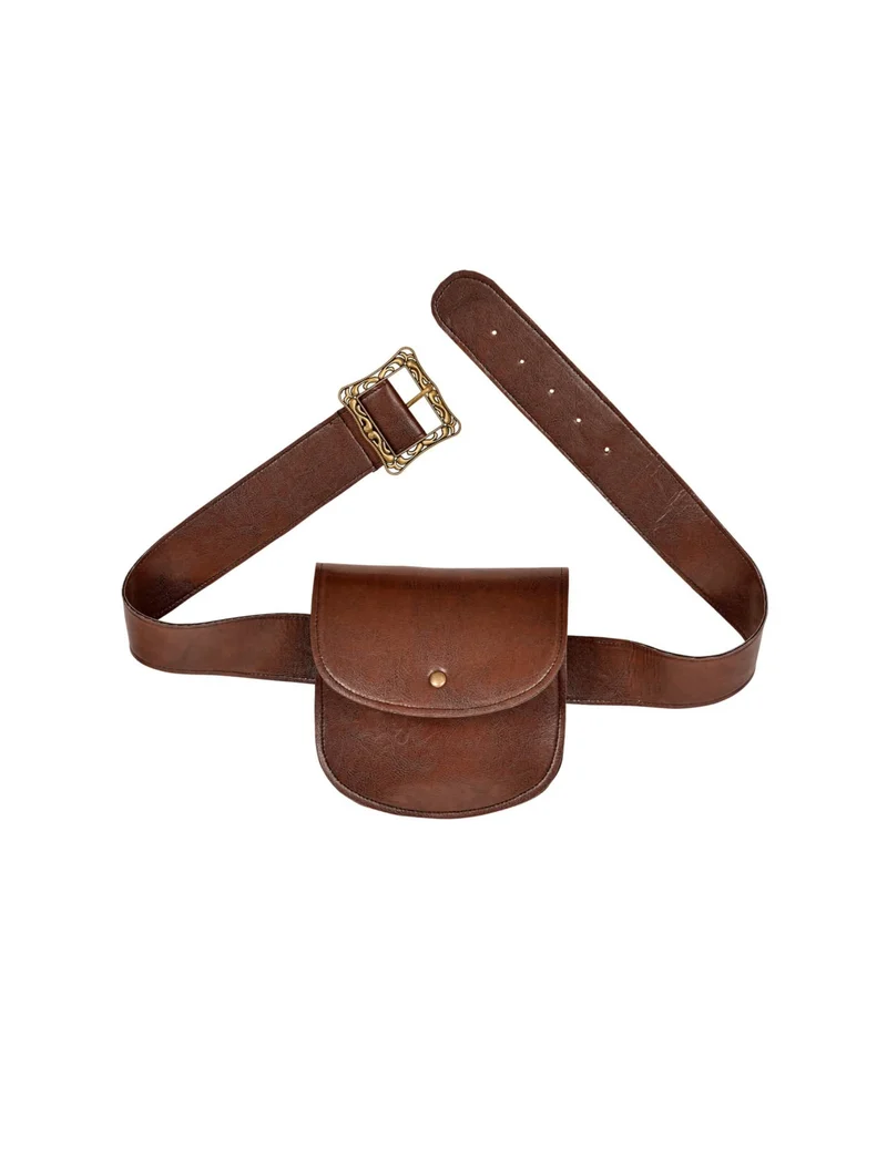 Gürteltasche mittelalterliches Accessoire braun