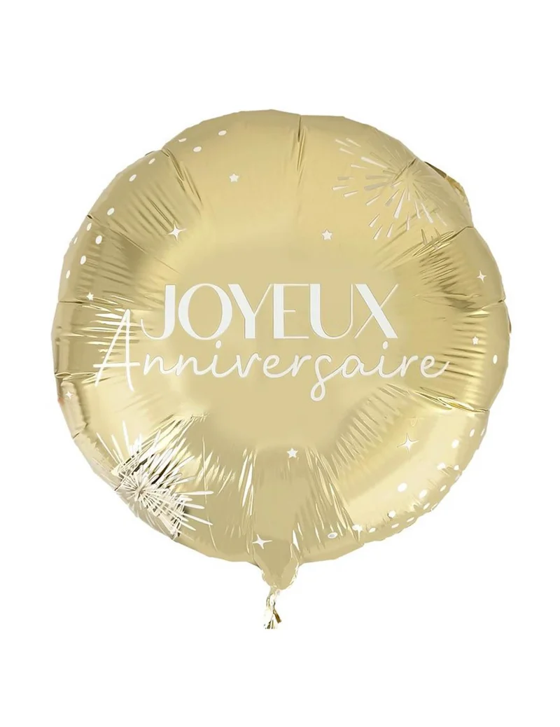 Alles Gute zum Geburtstag Goldfolienballon 35 cm