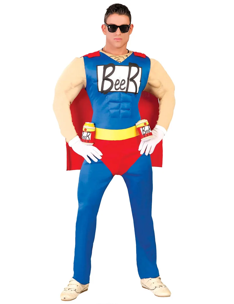 Beerman Kostüm Herren blau rot