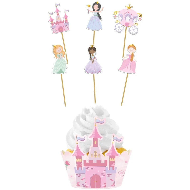 Prinzessinnen Cupcake Toppers 6 Stk