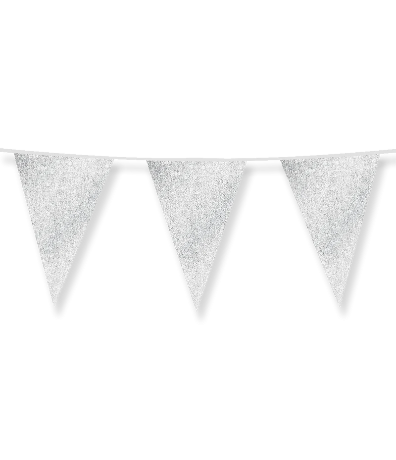 Silberne Girlande Glitter 6m