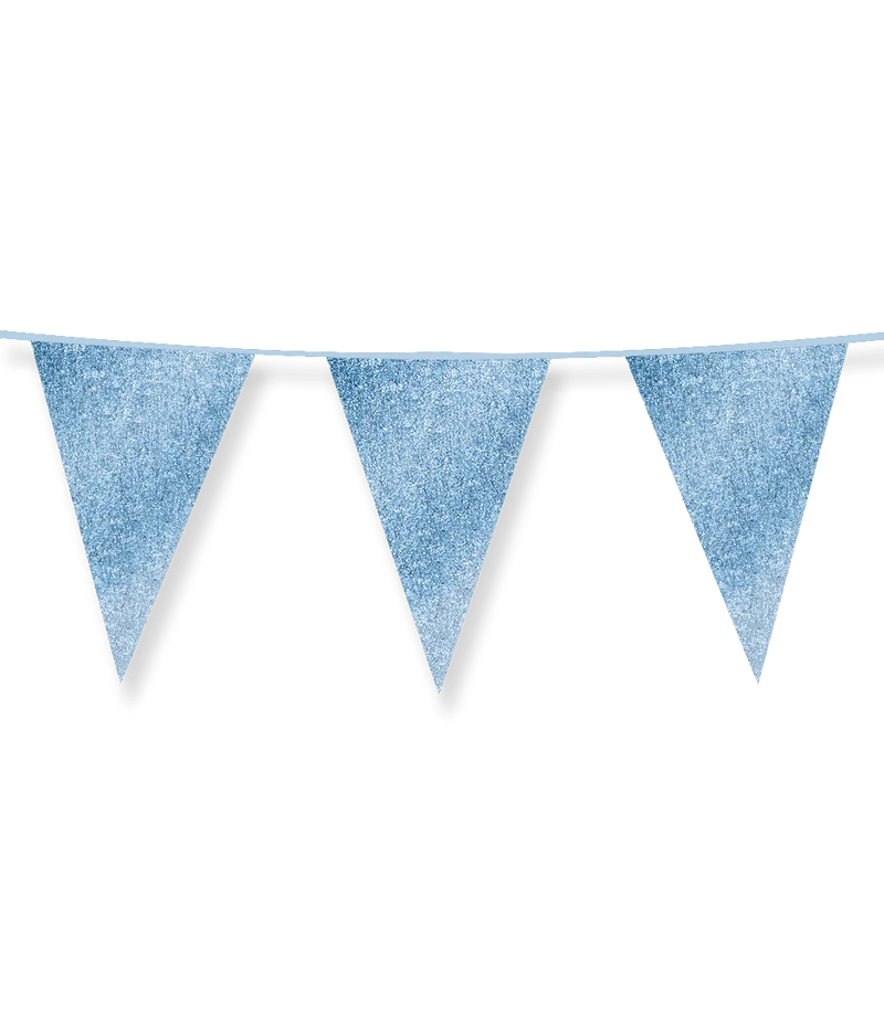 Hellblaue Girlande 6m
