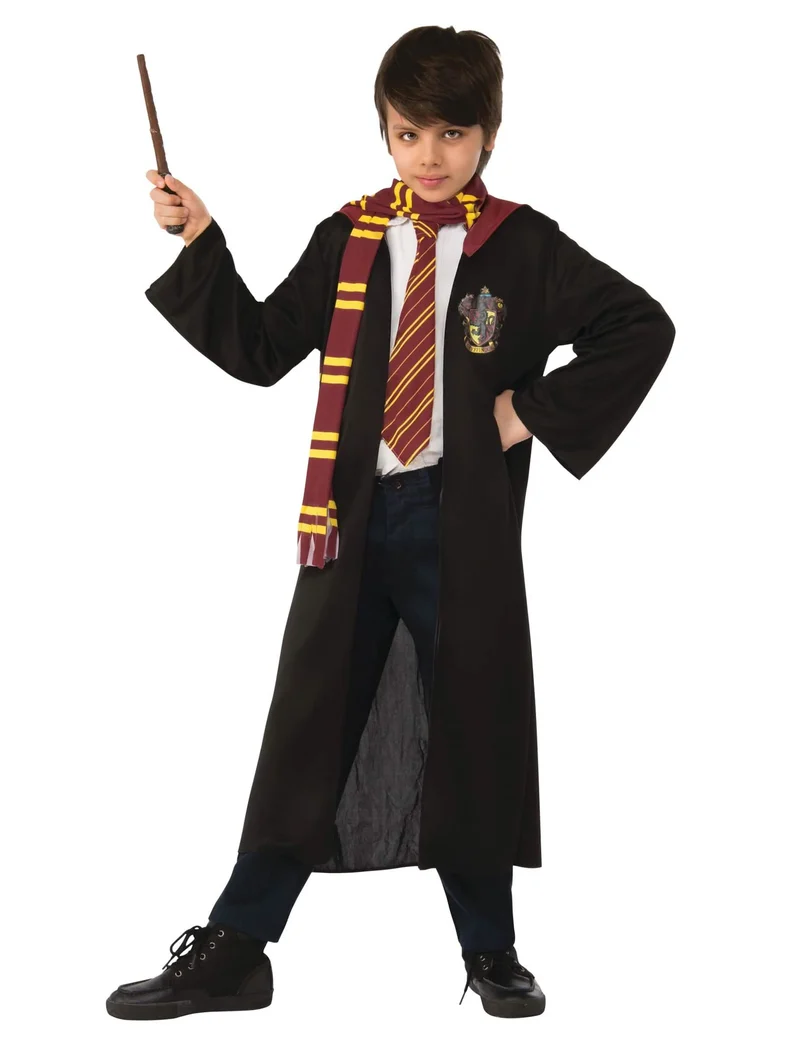 Harry Potter™-Gryffindor-Kostüm für Jungen schwarz-rot-gold