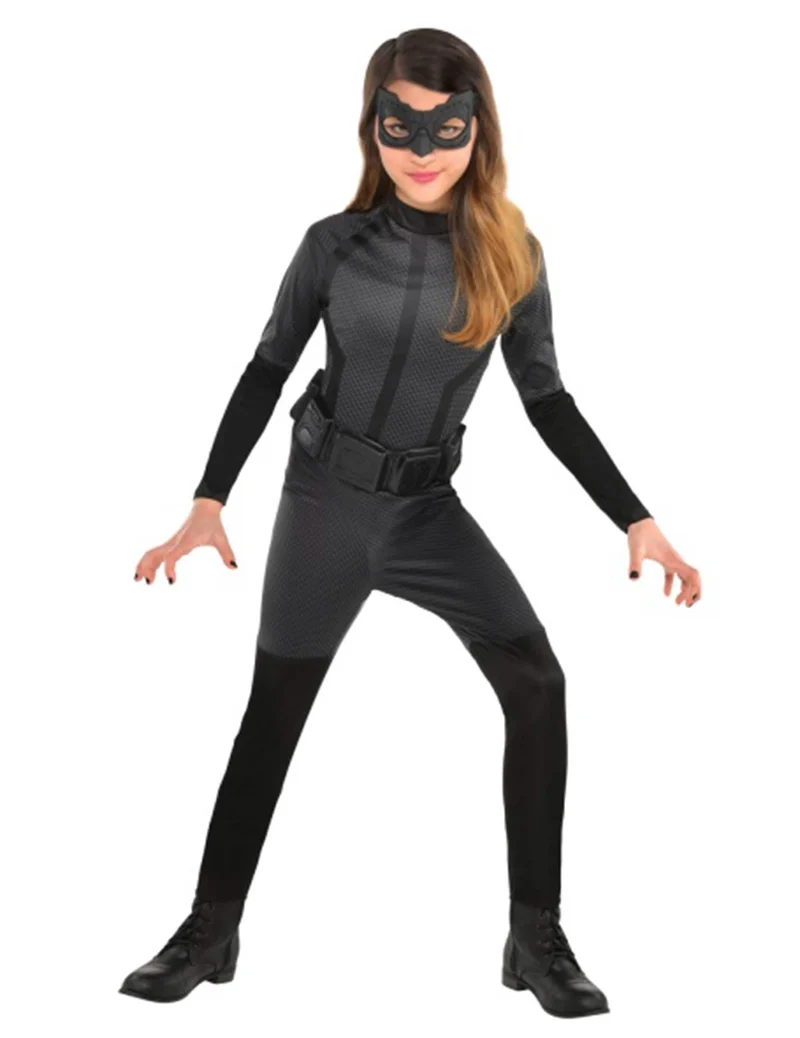 Catwoman™-Kostüm für Mädchen offizielle Verkleidung schwarz