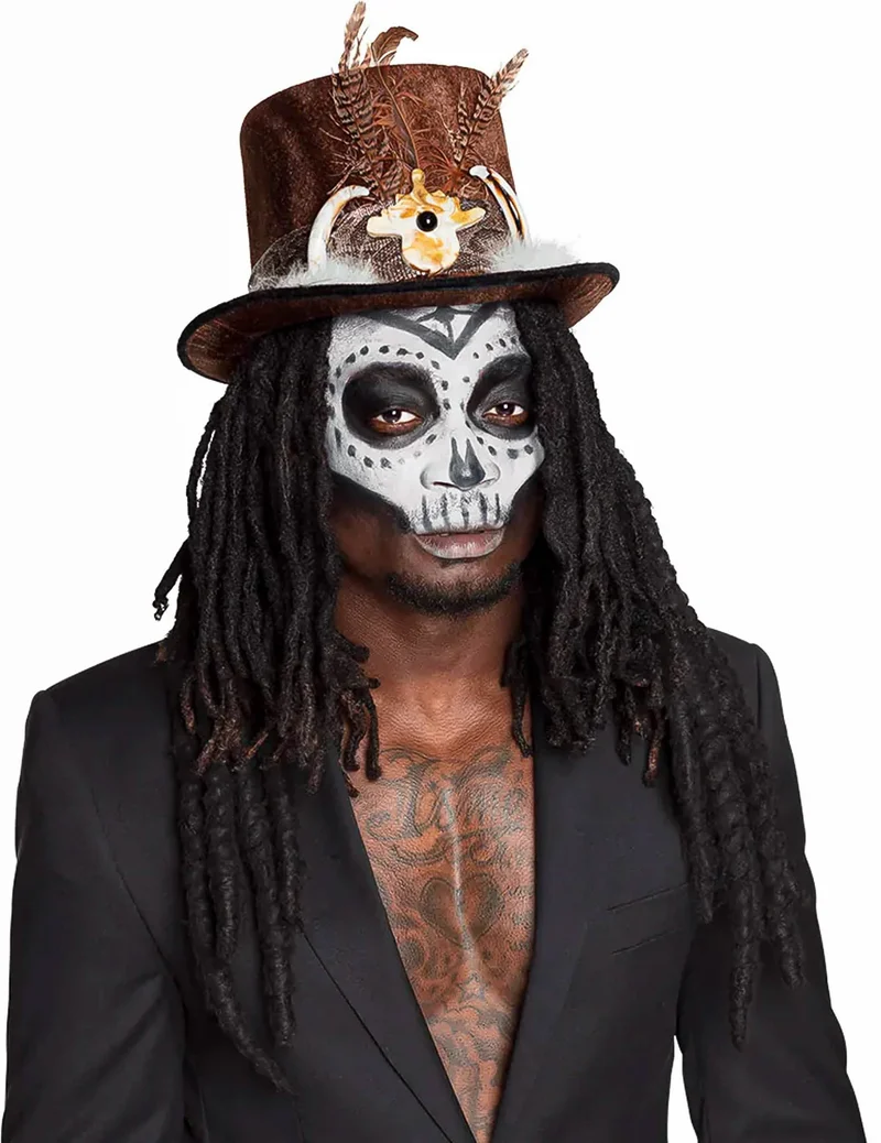 Voodoo Hut mit Haaren für Erwachsene