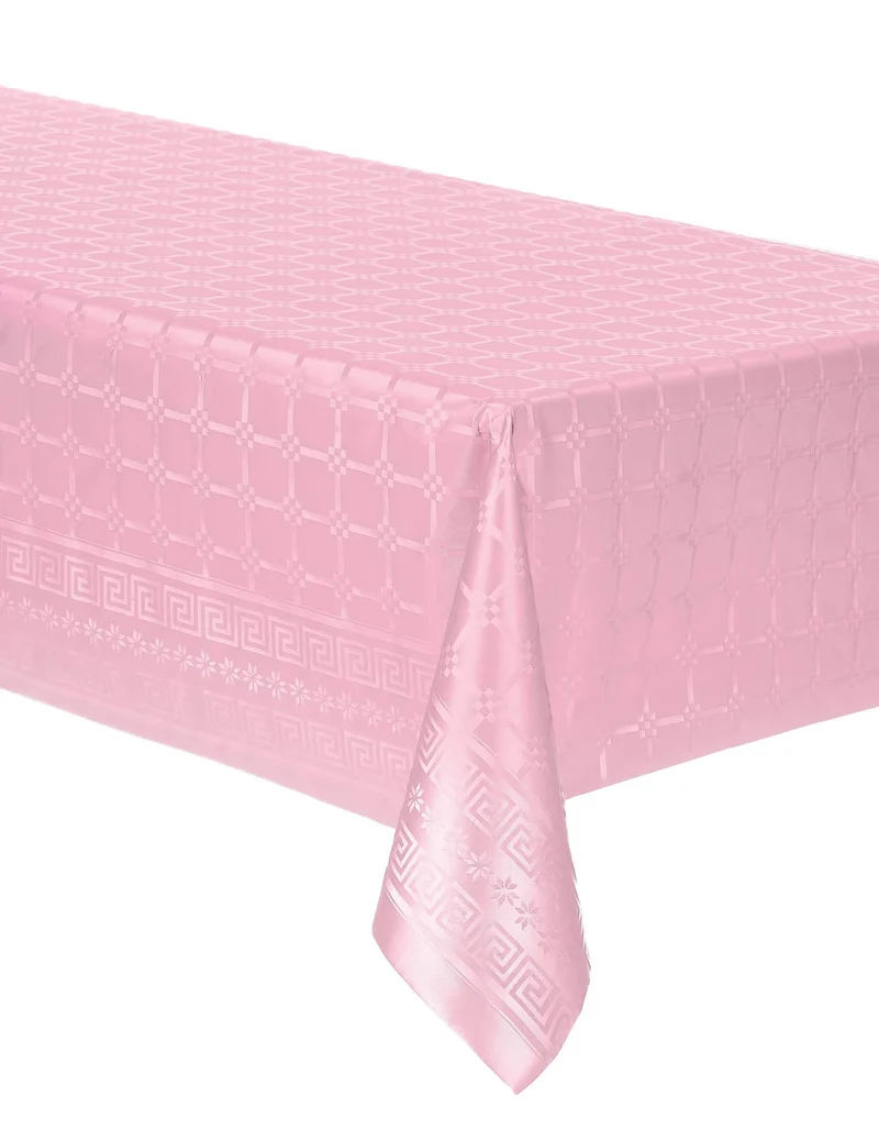 Damastpapier-Tischdecke auf Rolle, Pastellrosa, 6 m lang, 120 cm breit