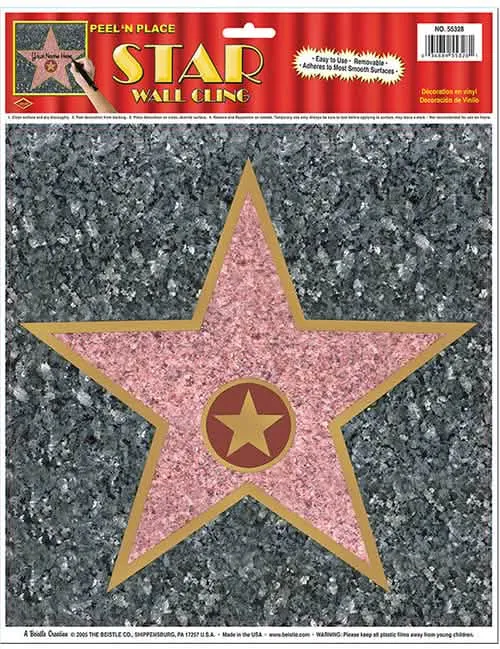 Walk of Fame-Stern Wanddeko