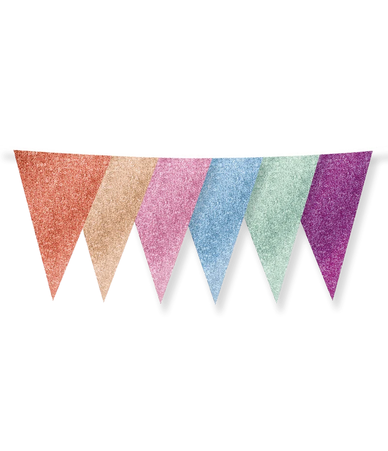 Bunte Girlande Glitzer 6m