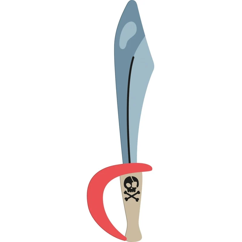 Piraten Fake Schwert 27cm 6Stück