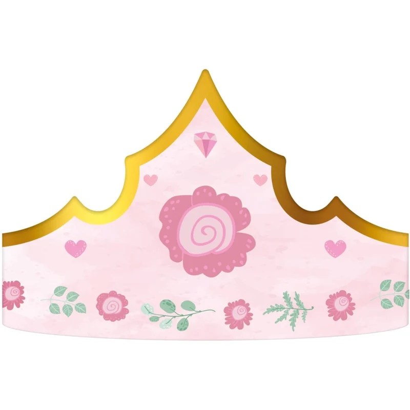 Prinzessinnenkrone Rosa 60cm 6 Stk