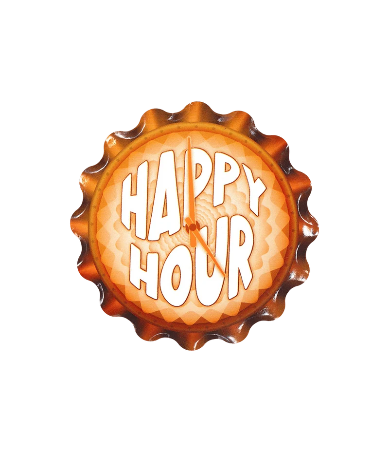 Orange Coasters Happy Hour 11cm