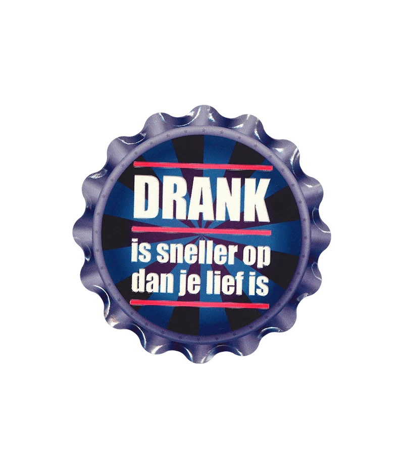 Lila Untersetzer Drink Is Faster 11cm