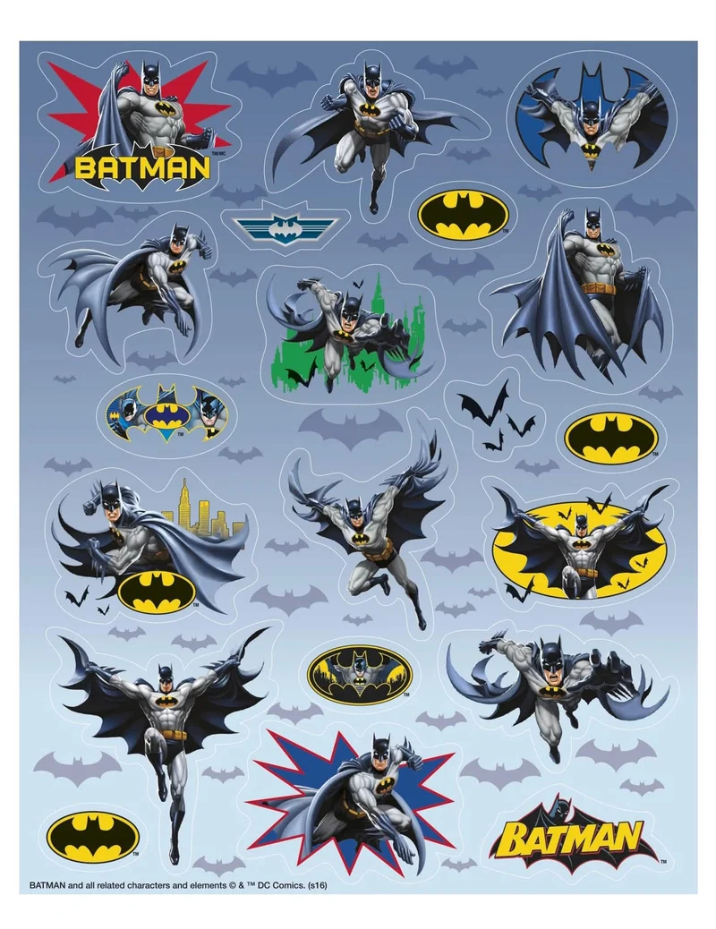 4 Sticker-Folien Batman™ Motive