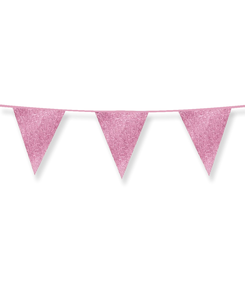 Rosa Girlande Glitzer 6m
